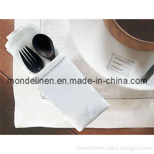 Pure Linen Hemstitch Placemat (PM-002)